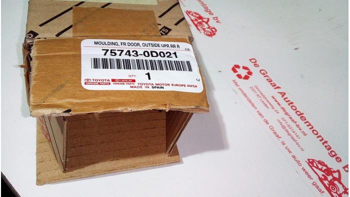 Portierlijst van een Toyota Yaris 2017