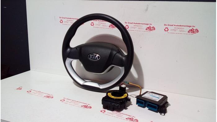 Airbag set + dashboard van een Kia Picanto (TA) 1.2 16V 2014