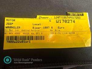 Gebruikte Motor Jeep Wrangler (TJ) 4.0 4x4 Prijs op aanvraag aangeboden door "Altijd Raak" Penders
