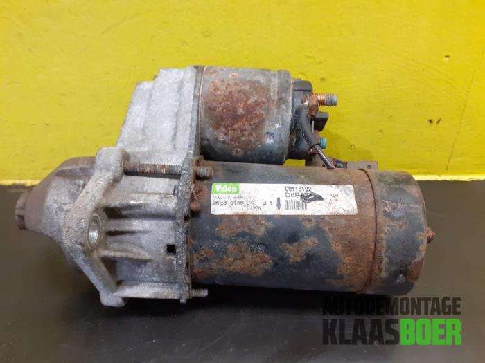 Gebruikte Startmotor Opel Meriva (A) 1.4 16V Twinport Prijs € 20,00 Margeregeling aangeboden door Autodemontage Klaas Boer