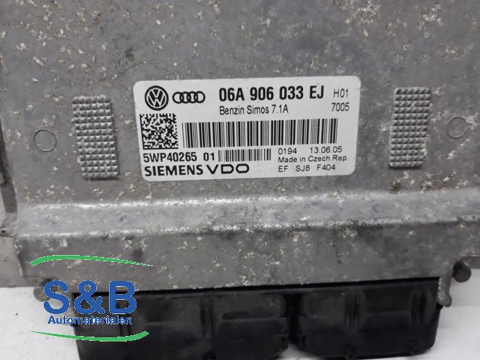 Computer Motormanagement van een Audi A3 Sportback (8PA) 1.6 2005