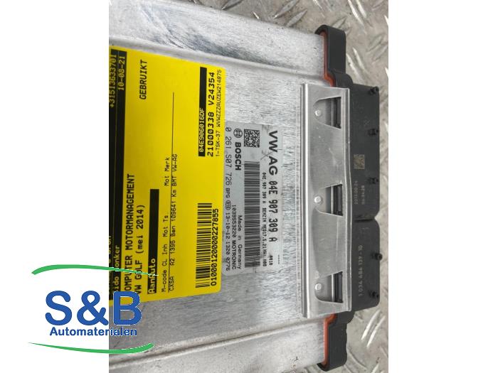 Gebruikte Computer Motormanagement Volkswagen Golf VII (AUA) 1.4 TSI 16V Prijs € 99,99 Margeregeling aangeboden door Schaap & Bron