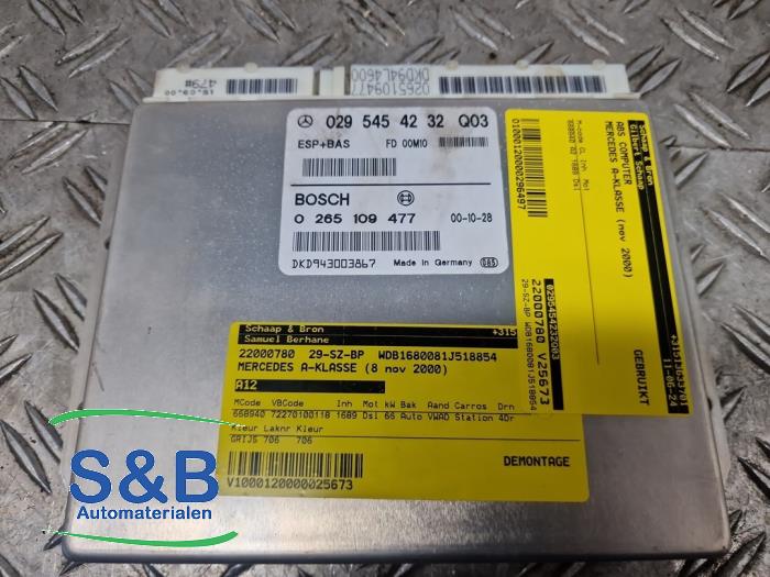 Gebruikte Computer ABS Mercedes A (W168) 1.7 A-170 CDI 16V Prijs € 40,00 Margeregeling aangeboden door Schaap & Bron
