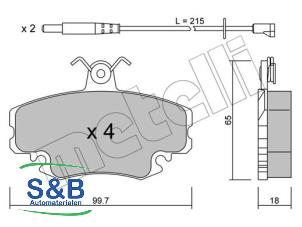 Nieuwe Remblok voor Renault Megane Prijs € 35,91 Inclusief btw aangeboden door Schaap & Bron