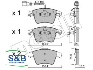Nieuwe Remblok voor Volkswagen Transporter Prijs € 80,84 Inclusief btw aangeboden door Schaap & Bron