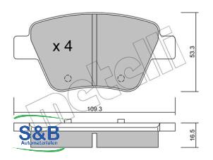 Nieuwe Remblok achter Audi A3 Prijs € 53,81 Inclusief btw aangeboden door Schaap & Bron