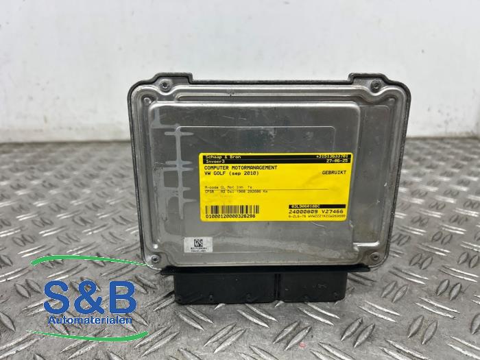 Gebruikte Computer Motormanagement Volkswagen Golf VI (5K1) 2.0 GTD 16V Prijs € 250,00 Margeregeling aangeboden door Schaap & Bron