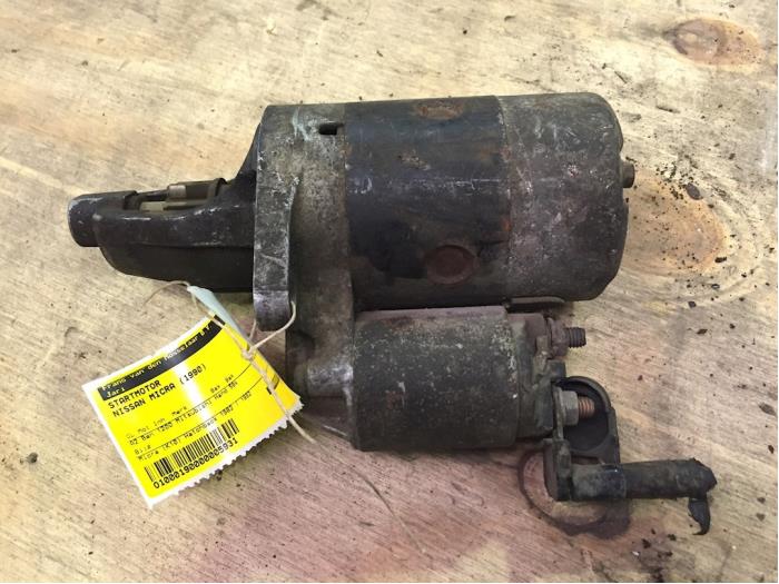 Gebruikte Startmotor Nissan Micra (K10) 1.2 Kat. Prijs € 20,00 Margeregeling aangeboden door F. van den Mosselaar autodemontage