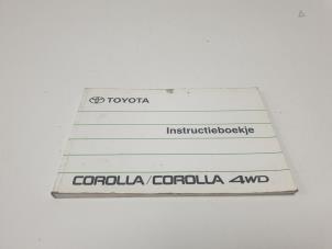 Gebruikte Instructie Boekje Toyota Corolla (E9) Prijs € 10,00 Margeregeling aangeboden door F. van den Mosselaar autodemontage