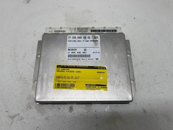 Gebruikte Esp computer Mercedes S (W220) 4.0 S-400 CDI V8 32V Prijs € 50,00 Margeregeling aangeboden door F. van den Mosselaar autodemontage