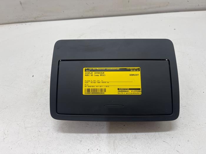 Gebruikte Display Interieur Audi Q3 (8UB/8UG) 2.0 16V TFSI 170 Quattro Prijs € 125,00 Margeregeling aangeboden door F. van den Mosselaar autodemontage
