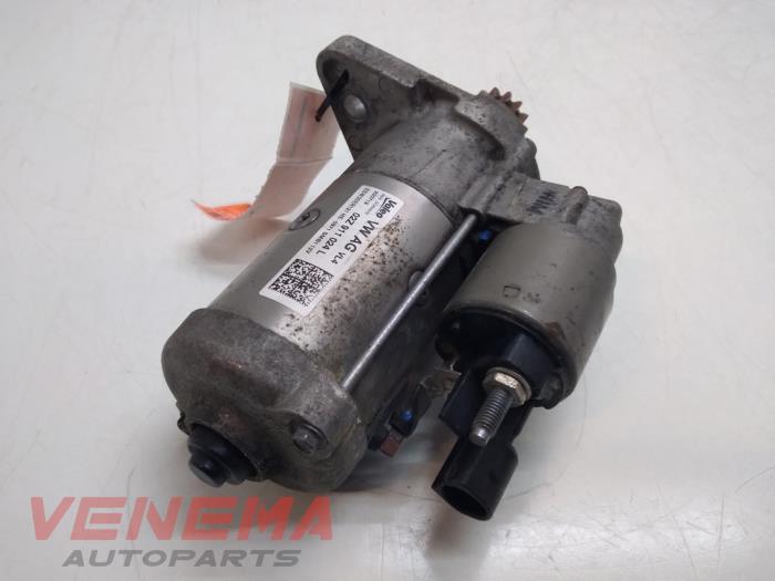 Startmotor van een Volkswagen Golf VII (AUA) 1.6 TDI BlueMotion 16V 2016