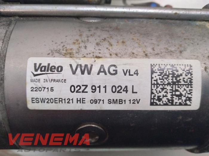 Startmotor van een Volkswagen Golf VII (AUA) 1.6 TDI BlueMotion 16V 2016