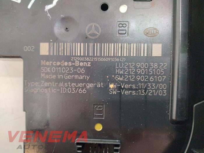 Sam module van een Mercedes-Benz E (W212) E-220 CDI 16V BlueEfficiency,BlueTEC 2015