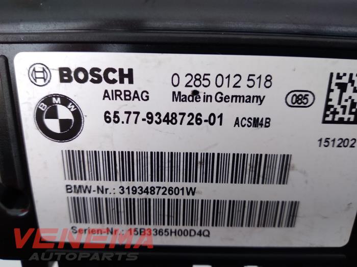 Module Airbag van een BMW 4 serie Gran Coupe (F36) 420i 2.0 Turbo 16V 2016