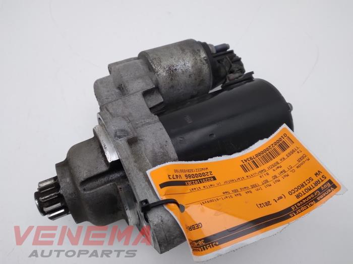 Gebruikte Startmotor Volkswagen Scirocco (137/13AD) 1.4 TSI 122 16V Prijs € 17,99 Margeregeling aangeboden door Venema Autoparts