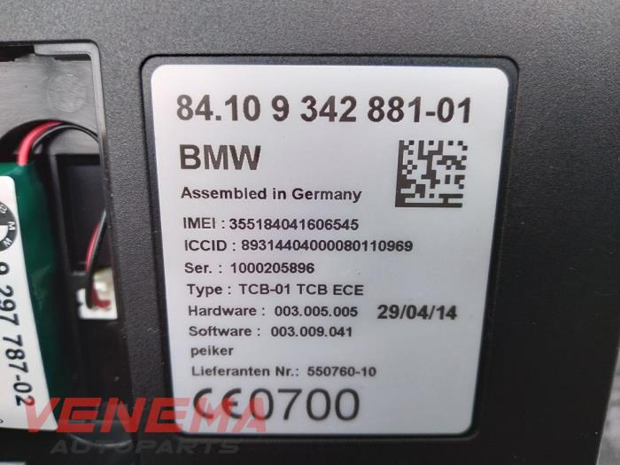 Telefoon Module van een BMW 3 serie Touring (F31) 320d 2.0 16V 2015