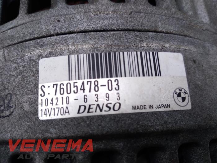 Alternator van een BMW Z4 Roadster (E89) sDrive 18i 2.0 16V 2014