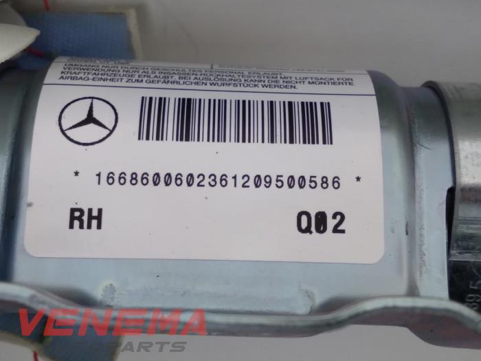 Airbag hemel rechts van een Mercedes-Benz ML III (166) 3.0 ML-350 BlueTEC V6 24V 4-Matic 2014
