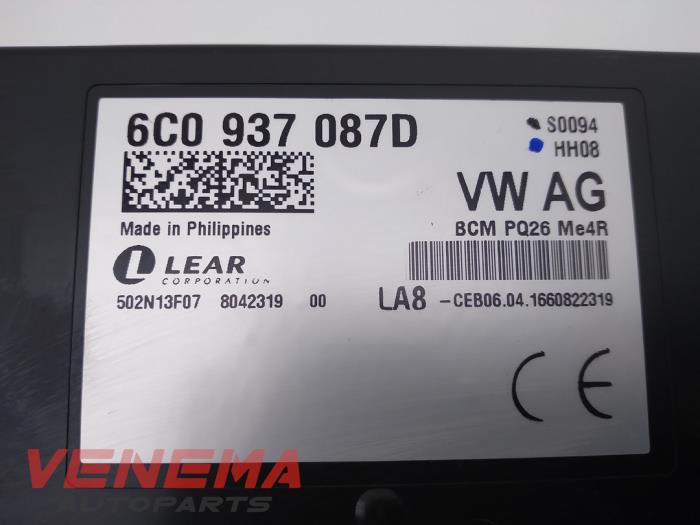 Computer Body Control van een Skoda Fabia III (NJ3) 1.0 12V 2017