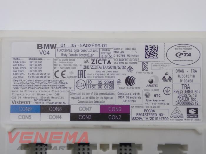 Computer Body Control van een BMW 1 serie (F40) 118i 1.5 TwinPower 12V 2021