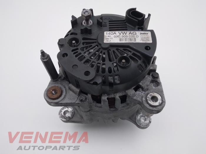 Gebruikte Dynamo Volkswagen Golf VI (5K1) 1.4 TSI 160 16V Prijs € 100,00 Margeregeling aangeboden door Venema Autoparts