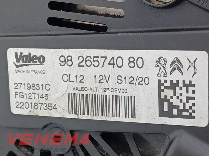 Dynamo van een Peugeot 208 II (UB/UH/UP) 1.2 Vti 12V PureTech 100 2022