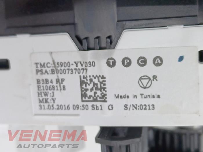 Bedieningspaneel Airco van een Toyota Aygo (B40) 1.0 12V VVT-i 2017