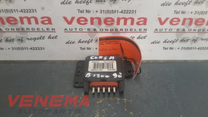 Gebruikte Module ontsteking Opel Corsa B (73/78/79) 1.2i E City,Swing,Joy,GLS Prijs op aanvraag aangeboden door Venema Autoparts