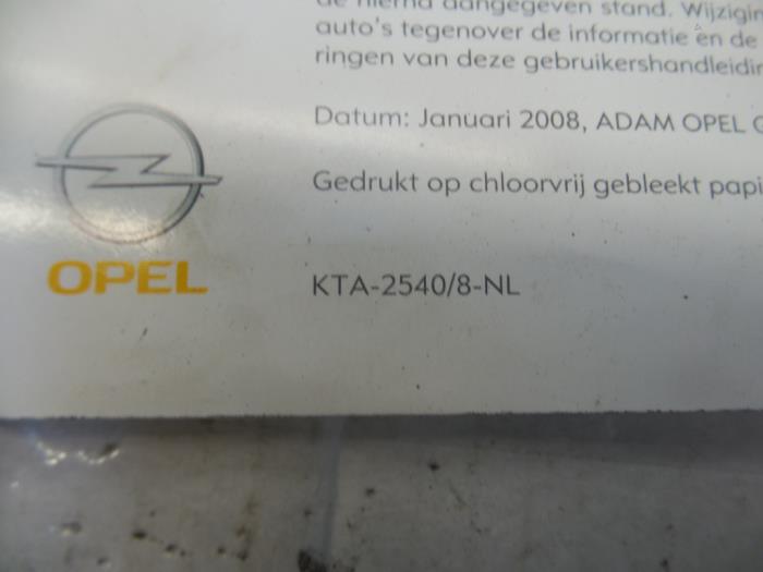 Instructie Boekje van een Opel Meriva 1.4 16V Twinport 2009