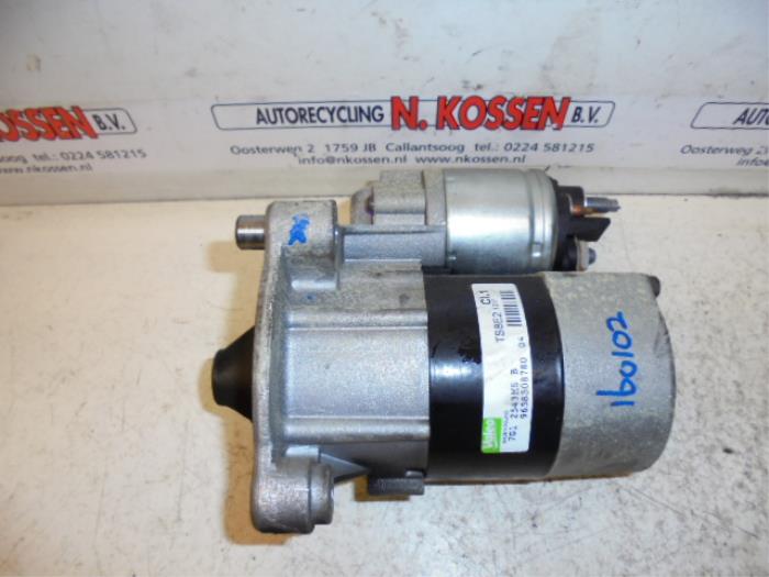 Gebruikte Startmotor Peugeot 206+ (2L/M) 1.4 XS Prijs op aanvraag aangeboden door N Kossen Autorecycling BV