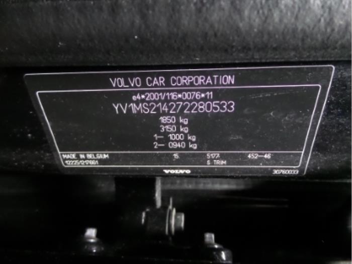 Voorruit van een Volvo S40/V40 2007