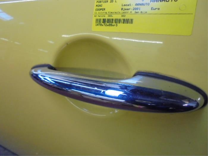 Handgreep van een Mini Cooper 2001