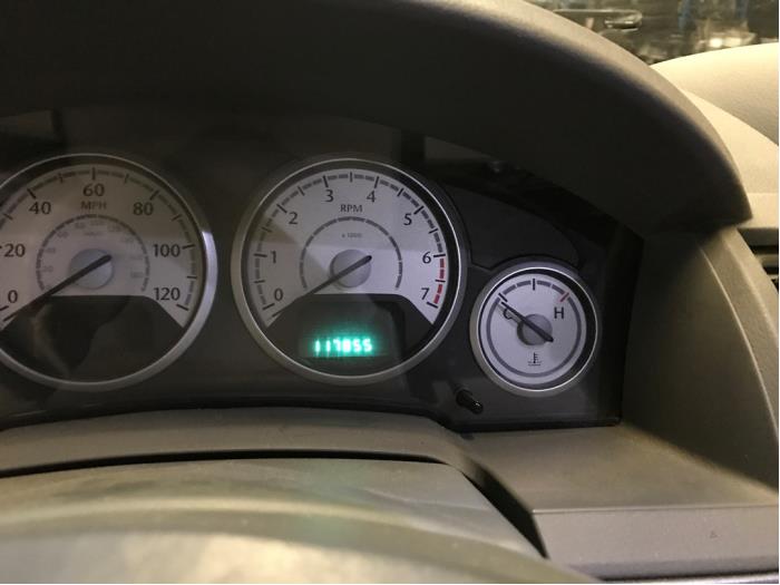 Cockpit van een Chrysler Voyager 2008