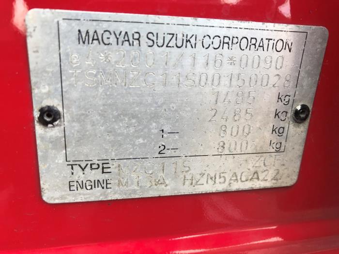 Achterbumper van een Suzuki Swift (ZA/ZC/ZD1/2/3/9) 1.3 VVT 16V 2005