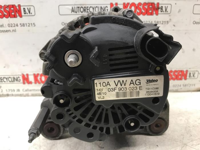 Dynamo van een Skoda Fabia II Combi 1.2 TSI 2011