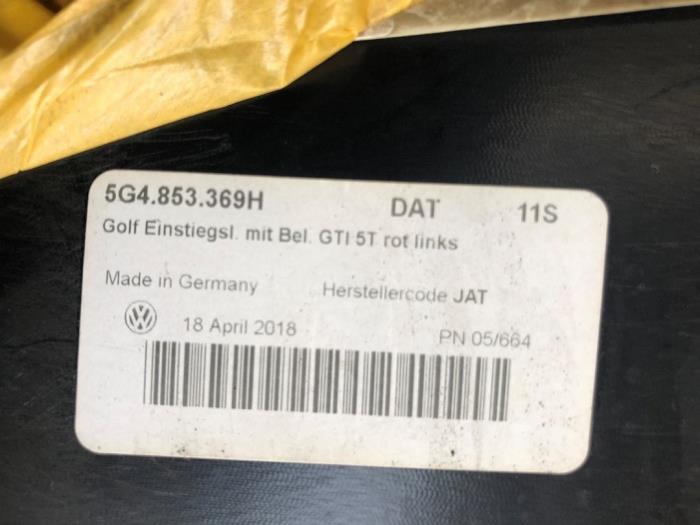 Voorinstap links van een Volkswagen Golf VII (AUA) 2.0 GTI 16V Performance Package 2018