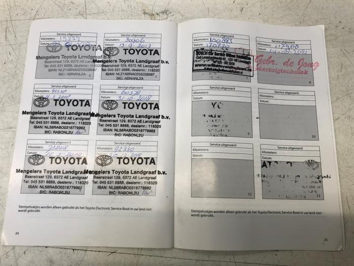 Motor van een Toyota Aygo (B40) 1.0 12V VVT-i 2016