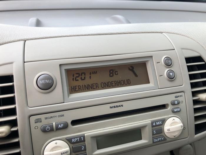Gebruikte Display Interieur Nissan Micra (K12) 1.4 16V Prijs op aanvraag aangeboden door N Kossen Autorecycling BV