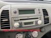 Radio CD Speler van een Nissan Micra (K12), 2003 / 2010 1.4 16V, Hatchback, Benzine, 1.386cc, 65kW (88pk), FWD, CR14DE, 2003-01 / 2010-06, K12C; K12G; K12U 2003