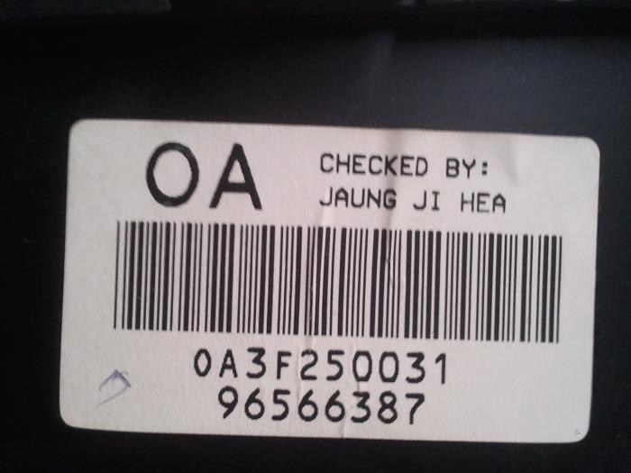 Instrumentenpaneel van een Daewoo Matiz 0.8 S,SE 2004