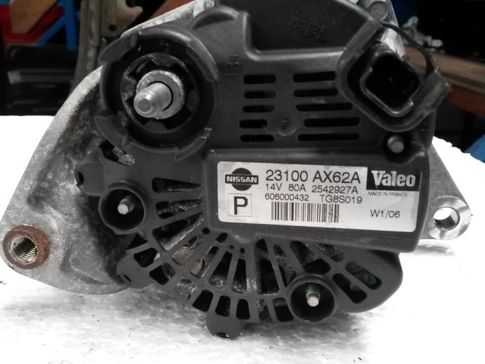Gebruikte Dynamo Nissan Micra (K12) 1.4 16V Prijs op aanvraag aangeboden door N Kossen Autorecycling BV