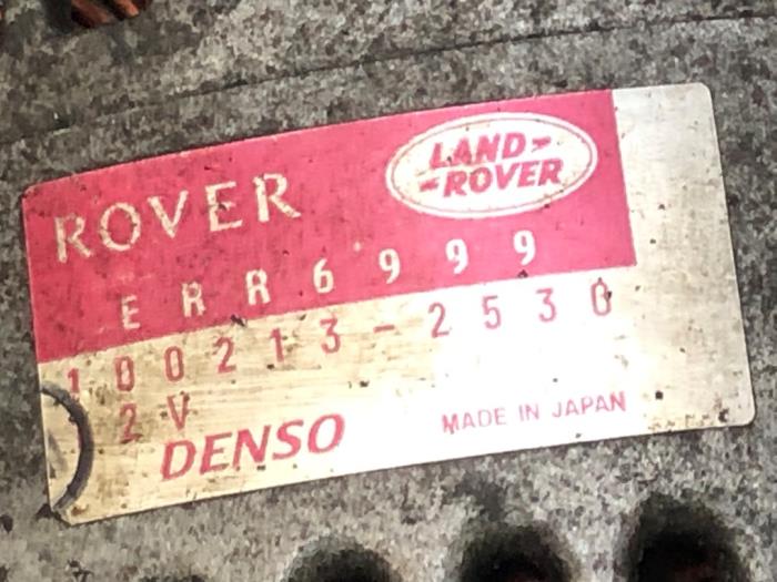 Dynamo van een Land Rover Discovery II 2.5 Td5 2003