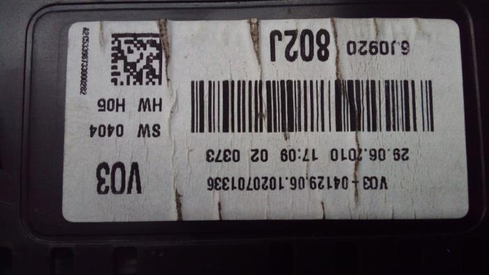 Tellerklok van een Seat Ibiza IV (6J5) 1.2 TDI Ecomotive 2010