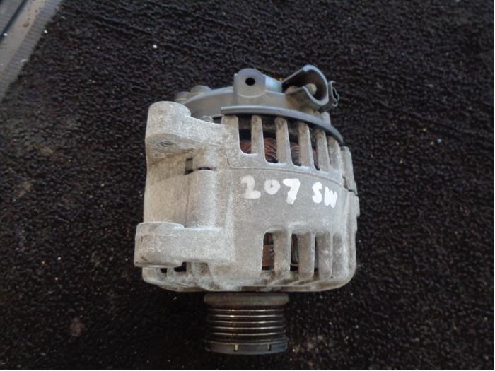 Gebruikte Dynamo Peugeot 207 SW (WE/WU) 1.6 HDiF 16V Prijs € 50,00 Margeregeling aangeboden door Westerhof autodemontage