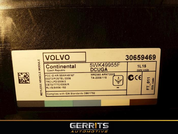 Centrale Deurvergrendelings Module van een Volvo V60 I (FW/GW) 1.6 T4 16V 2012