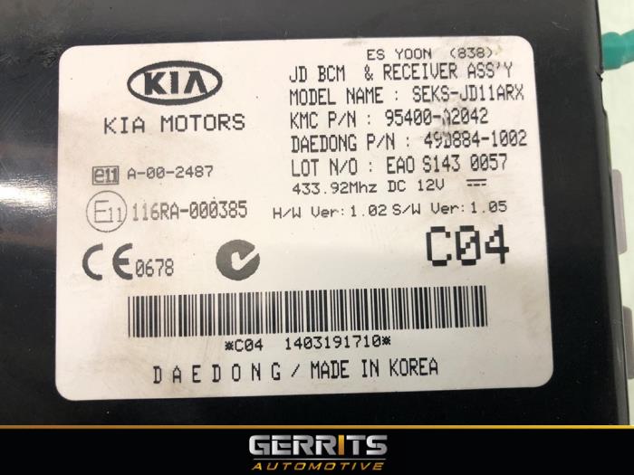 Module Bodycontrol van een Kia Cee'd Sportswagon (JDC5) 1.6 GDI 16V 2014