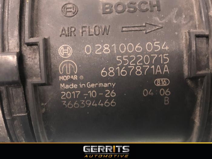 Luchtmassameter van een Fiat Doblo Cargo (263) 1.3 D Multijet 2016