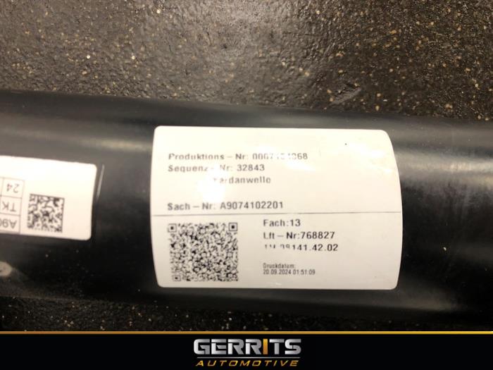 Tussenas van een Mercedes-Benz Sprinter 5t (907.6) 215 CDI 2.0 D FWD 2024