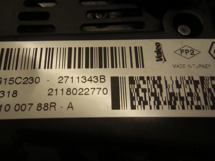 Dynamo van een Dacia Duster (SR) 1.5 dCi 109 2018